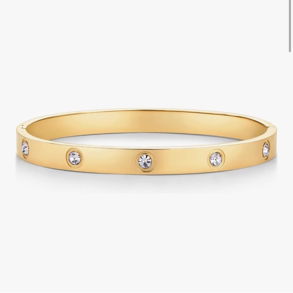 New 14k Gold Plated Cubic Zirconia Bracelet